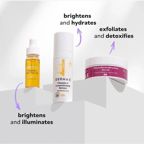 DERMA-E Discovery Kit On-The Glow, NIB - Picture 3 of 5